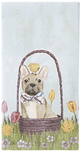 Boston International IHR 3-Ply Guest Towel Buffet Paper Napkins, 8.5 x 4.5-Inches, Bunny Dogs