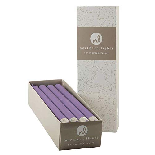 Northern Lights Candles Candle 12" Tapers (Lilac)
