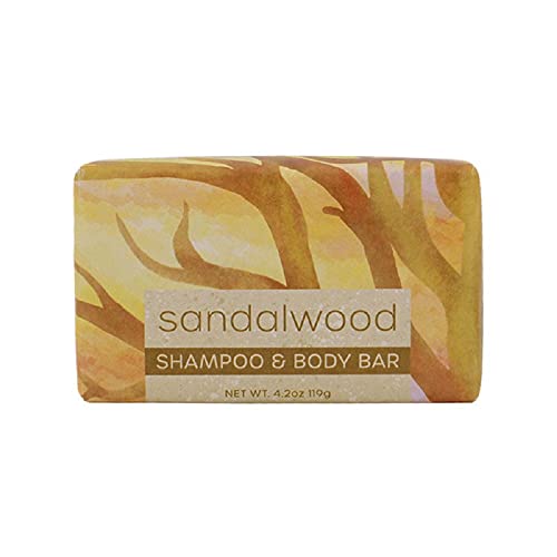 Greenwich Bay Trading Company 4.2 oz Shampoo and Body Bar (Shampoo & Body Bars Sandalwood)