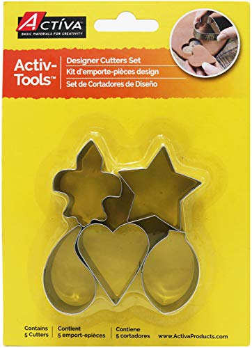 ACT√çVA Products Activ-Tools Designer Clay Cutters, set of 5