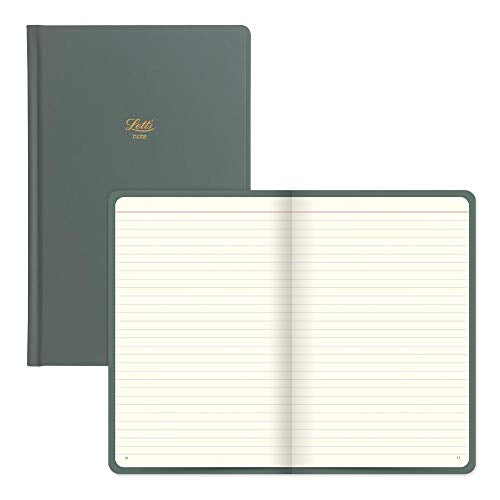 Rediform Letts Icon Book Notebook, Cream Paper, 240 Pages, 7.625 x 5 x 0.5 Inches, Green (B090115)