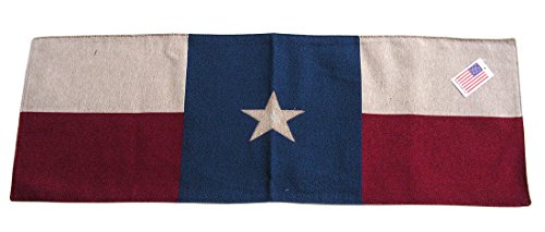 Manual Woodworker Texas Lone Star Flag Table Runner 12-1/2x36 inches