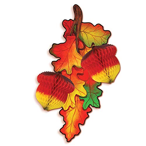 Beistle Madras Acorns Tissue Centerpiece Holiday Display