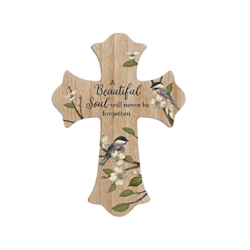 Carson 11866 Beautiful Soul Wall Cross, 10.5-inch Height, Wood