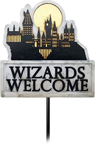 Spoontiques 21253 Resin Garden Stake, 28-inch Height (Wizards Welcome)