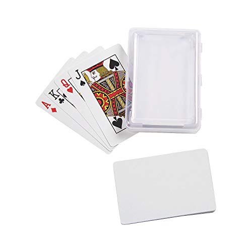 Fun Express Do It Yourself Blank Playing Cards W/Plastic Box - Crafts for Kids and Fun Home Activities