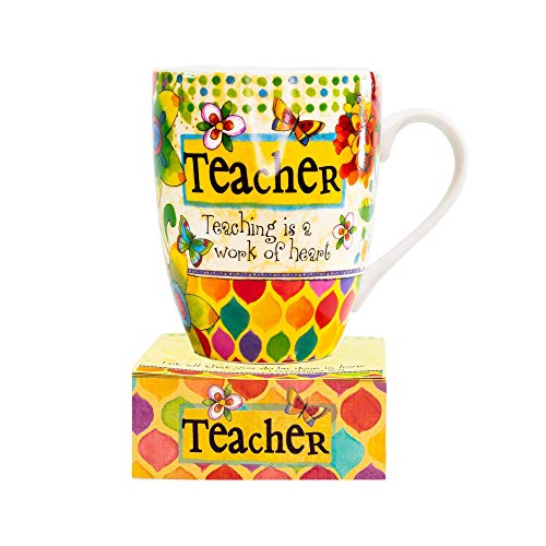 Divinity Boutique 23780 Ceramic Mug And And Memo Pad Teacher, Multicolor