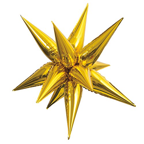 Unique Industries Party Decoration, Jumbo, Gold