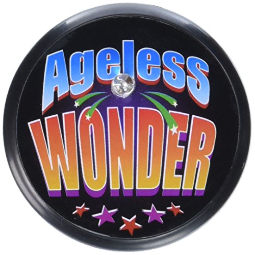 Beistle Ageless Wonders Plastic Light-Up Blinking Button, 2 Inch, Multicolored