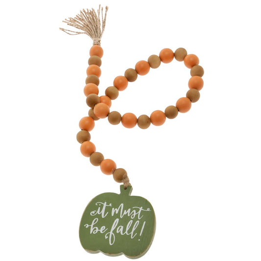 Boston International Decorative Beads Autumn Halloween Decorations Fall Home D√©cor, 31" Long, Must Be Fall