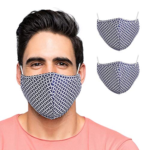 Primeware Protective Reusable Face Mask 2 Layers Cloth Mask (Pack of 2) (Geometric)