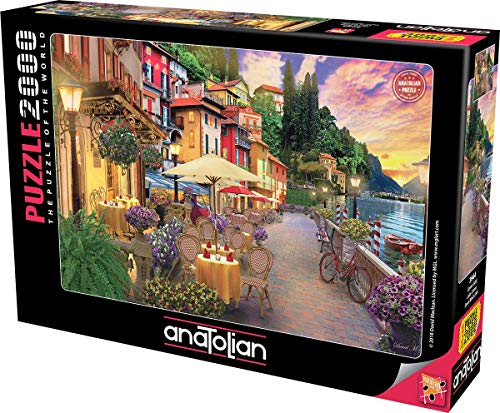 Anatolian Puzzle - Lake Como, 2000 Piece Jigsaw Puzzle, Code: 3944, Multicolor