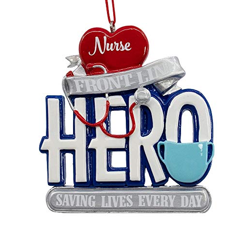 Kurt Adler Front Line Hero Saving Lives Every Day Ornament Nurse