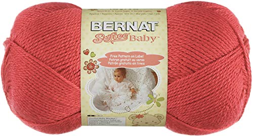 Spinrite Yarns (CA) Bernat Softee Baby Yarn, 5 oz, Soft Red, 1 Ball