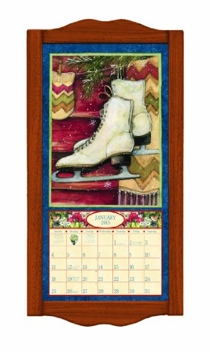 LANG Classic Calendar Frame, Saddle Color - Use for Slim/Vertical LANG Calendars Only