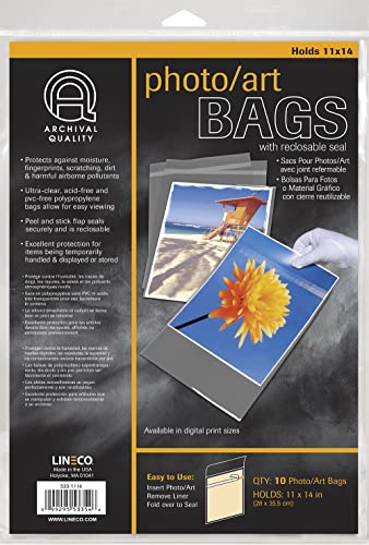 Lineco 11x14 Photo / Art Bags (10 Pack)