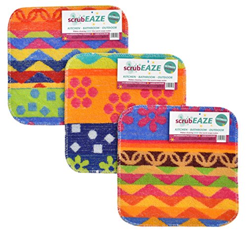 North Ridge Marketing ScrubEAZE - Multipurpose Scrubber (3, XL Super Size)