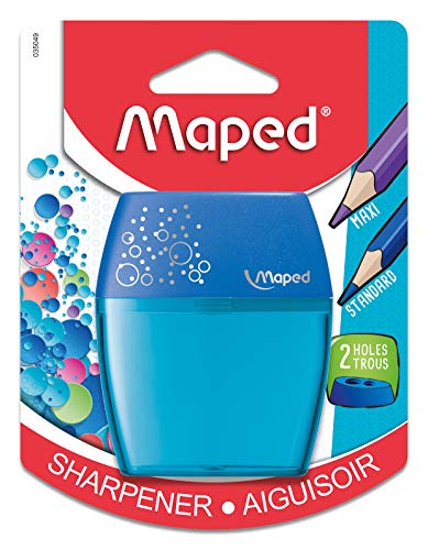 Pens Maped Shaker 2 Hole Sharpener, Assorted Colors (634755)