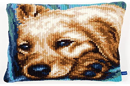 Vervaco Cross Stitch Kit: Cushion: Dog, Cotton, NA, 40 x 40cm