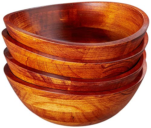 Lipper International Small Cherry Wavy Rim Bowls, Set of 4