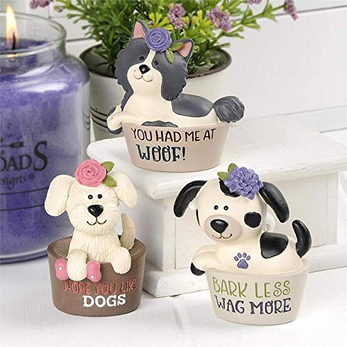 Blossom Bucket 201-12494 Dogs in Their Beds, Set of 3