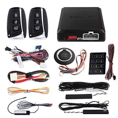 EASYGUARD EC002-HY Rolling Code PKE car Alarm System Passive keyless Entry Remote Starter Touch Password Entry keyless go
