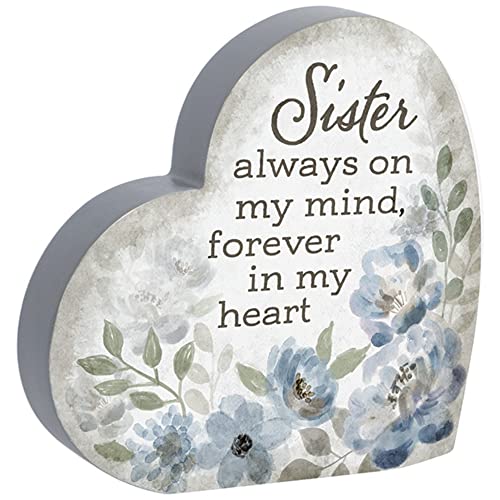 Carson Home 24465 Sister Comfort Heart Sitter, 6-inch Height