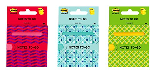 Pens Post it 3030-NTG-MX 3" X 3" Yellow Pop-Up Notes to Go