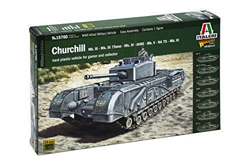 MRC Italeri 1:56 - Warlord - Churchill Mk.iii/iv/avre/na75