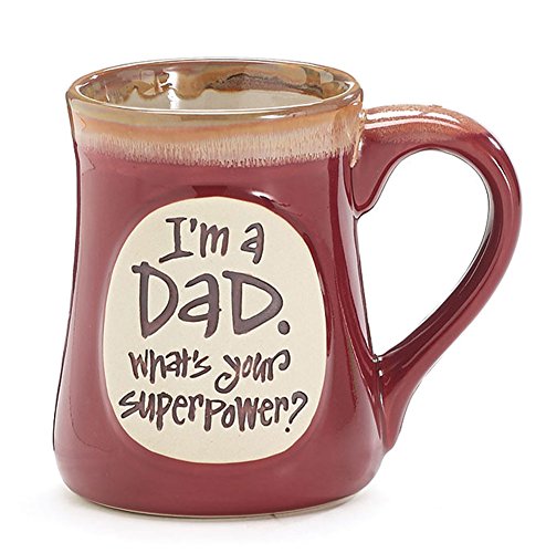 burton + BURTON 1 X I'm a Dad Superpower Burgundy 18 Oz Mug