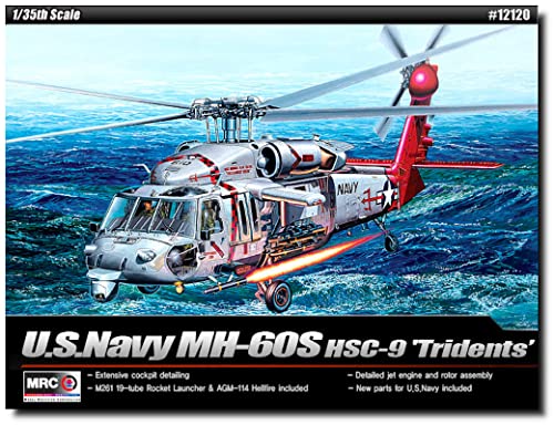 MRC ACADEMY MH-60S HSC-9 "Tridents Model Kit , Navy