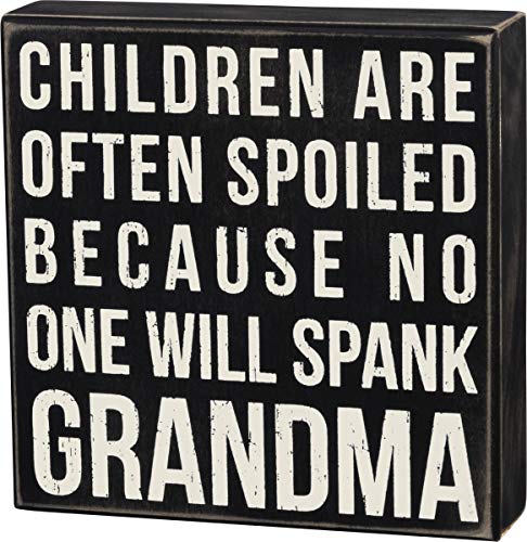Primitives by Kathy 19140  Box Sign - Spank Grandma