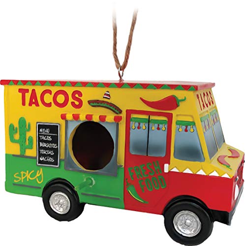 Spoontiques 10136 Taco Truck Birdhouse, Multicolor