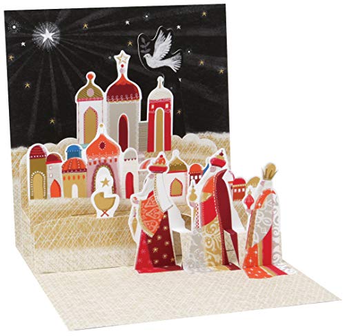 Up With Paper Pop-up Christmas Card Trearures by Popshots Studios - Three Wise Men