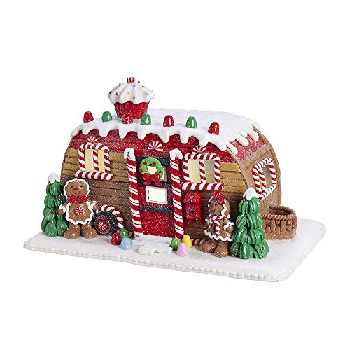 Kurt Adler Battery-Operated LED Gingerbread Camper House Table Piece