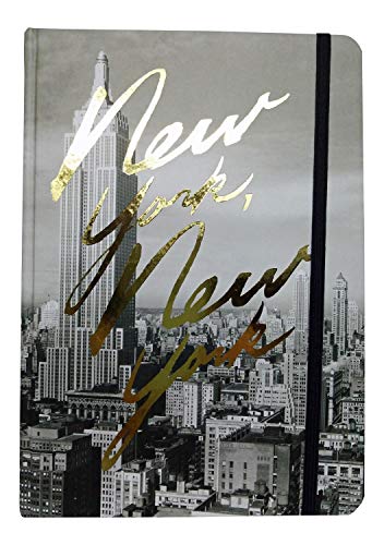 Design Design New York City NYC Journal Notebook - Blank Lined Pages Hardcover 5.75 x 8.25 Inches