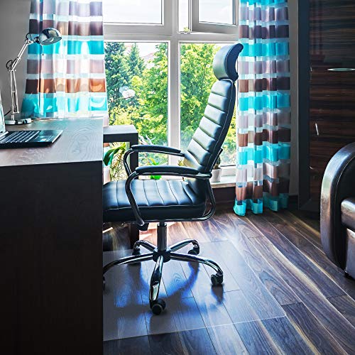 Floortex Ultimat Polycarbonate Chair Mat for Hard Floors, 47" x 30", Rectangular, Clear (FC12197519ER)