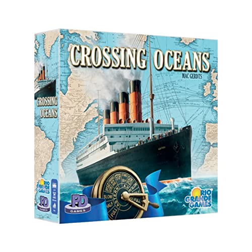 Crossing Oceans - Economic Themed Board Game, 19th Century Maritime Strategy Board Game, PD Games, Rio Grande Games, for Ages 14+, 2-4 Players, 45-90 Minute Playing Time