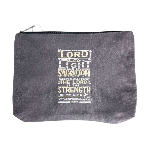 Divinity Boutique The Lord is my Light Cosmetic Bag, Grey