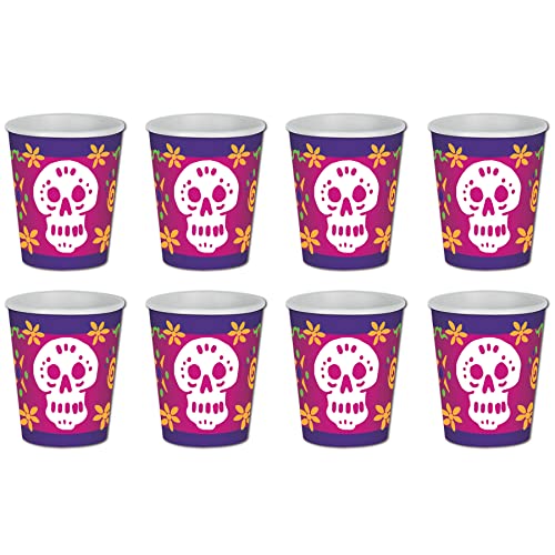 Beistle Day Of The Dead Beverage Cups, 9 Ounce