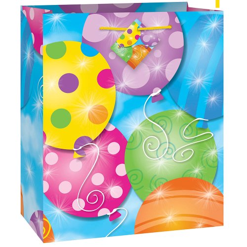 Unique Industries Unique Gift Bag, 9" x 7", Multicolor