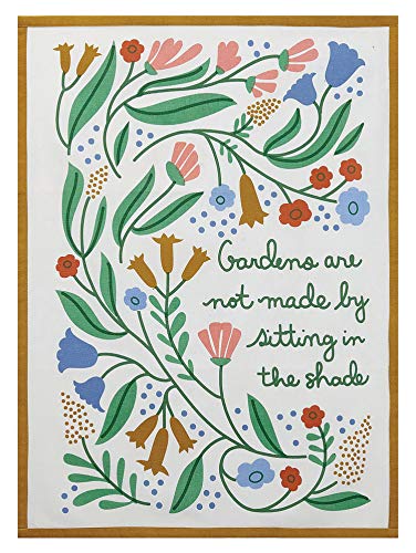 Peking Handicraft 04EO65C Green Garden Kitchen Towel, 25-inch Length, Cotton