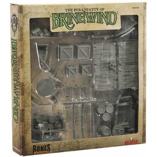 Reaper Miniatures Pirate City of Brinewind Boxed Set Accessories Miniatures 25mm Heroic Scale Figure Bones Black