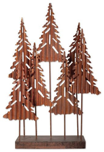 Sunset Vista Christmas Trees Table Top