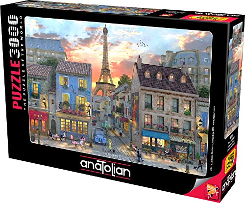 Anatolian Puzzle 3000Piece Jigsaw Puzzle - Streets of Paris Jigsaw Puzzle, Brown/a (ANA4910)