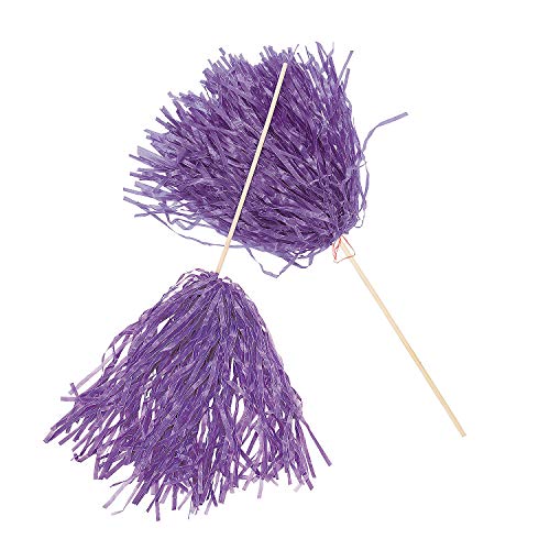 Fun Express Purple Spirit POM POM (24PCS) - Toys - 24 Pieces