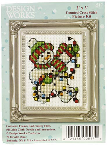 Design Works Crafts Inc. Design Works Crafts, Snowman Lights, 2" x 3" Counted Cross Stitch Kit, Various