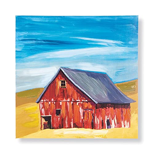 Napa Home & Garden The RED BARN Hand-EMBELLISHD GICLEE