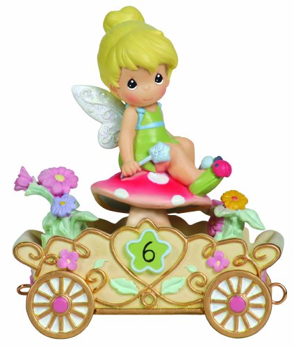 Precious Moments, Disney Showcase Collection,  Have A Fairy Happy Birthday, Disney Birthday Parade, Age 6, Resin Figurine, 104408