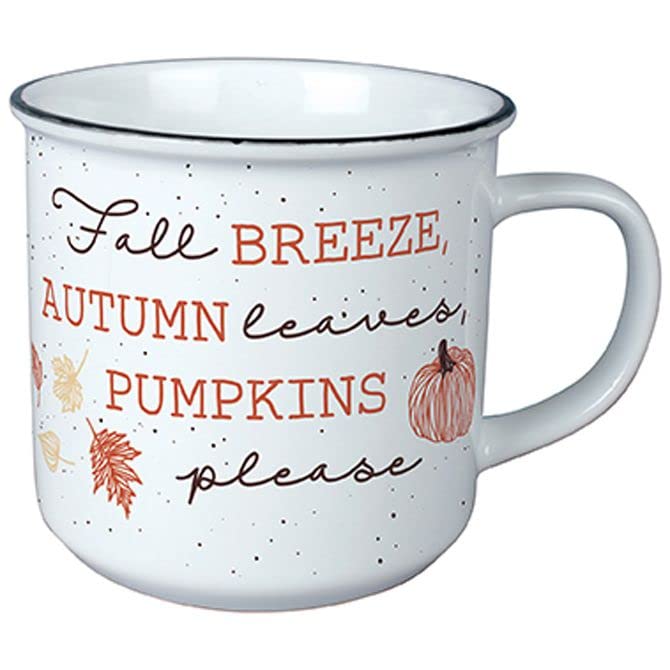 Carson Home Fall Breeze Vintage Mug, 3.75-inch Length, 13 oz